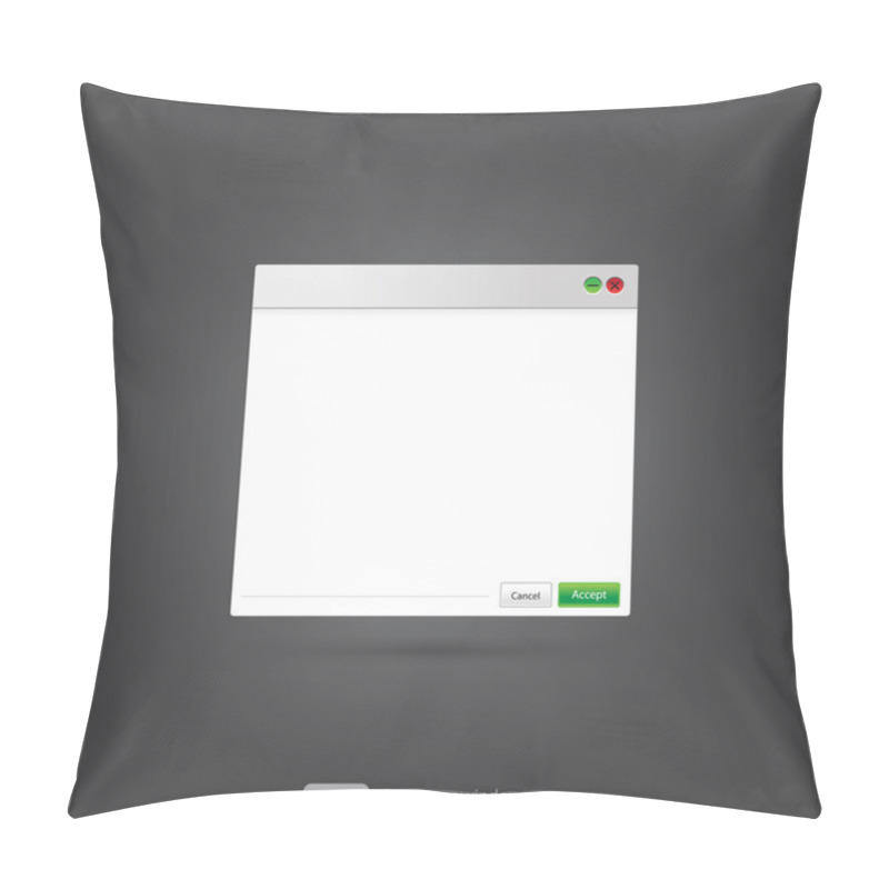 Personality  Computer Window With Accept - Cancel Button Pillow Covers