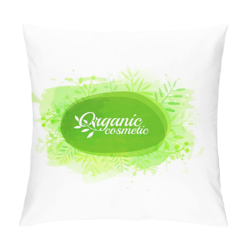 Personality  Logo, Stamp, Icon Organic Cosmetics Pillow Covers