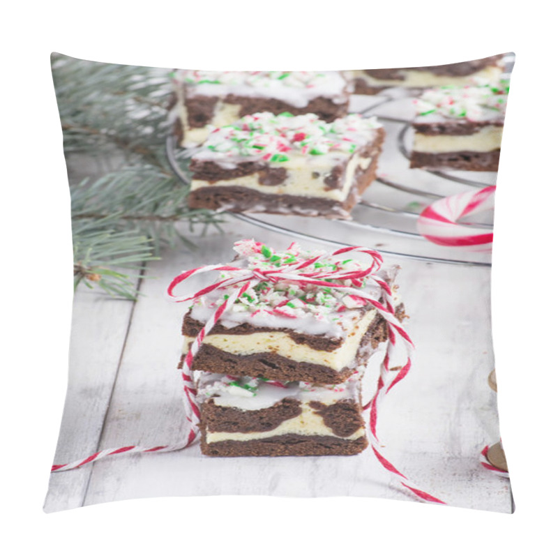 Personality  Christmas Brownies With Chocolate And Cream Cheese  Pillow Covers