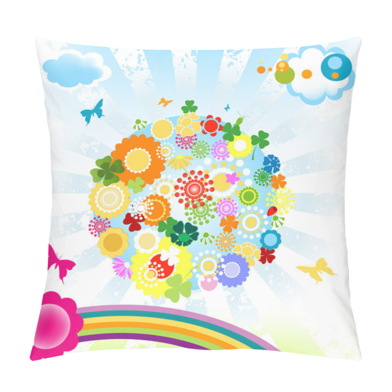 Personality  Happy World Pillow Covers