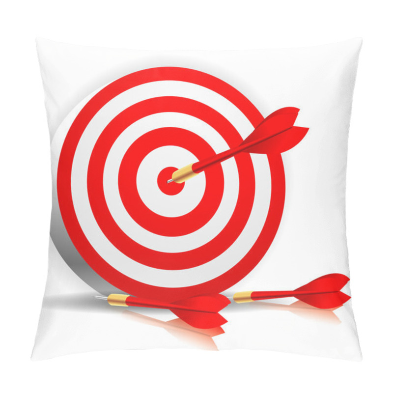 Personality  Dart  Hitting A Target Pillow Covers