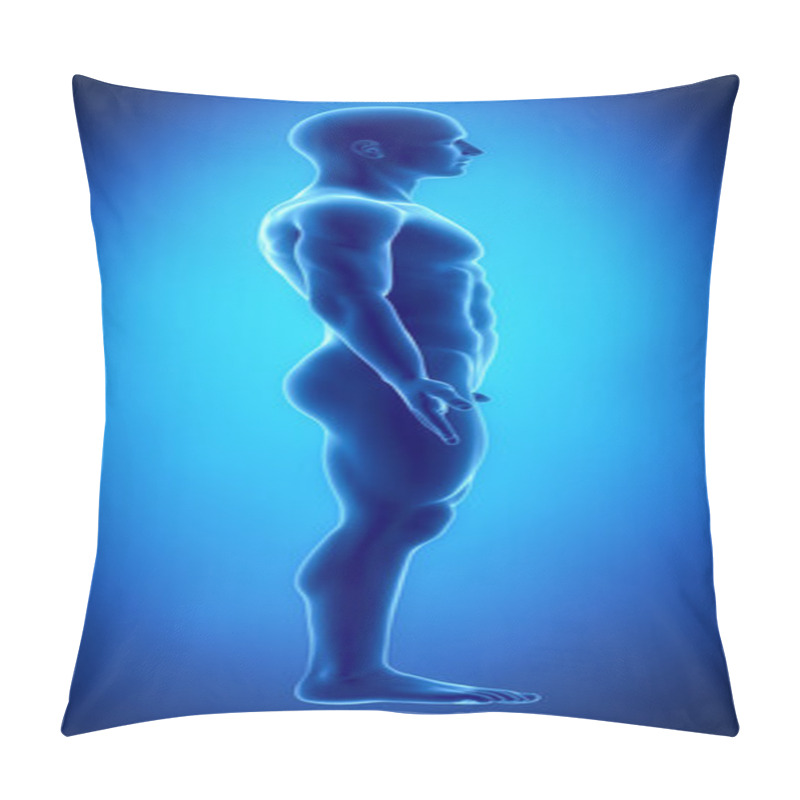 Personality  Male Figure In Anatomical Position Lateral View Pillow Covers