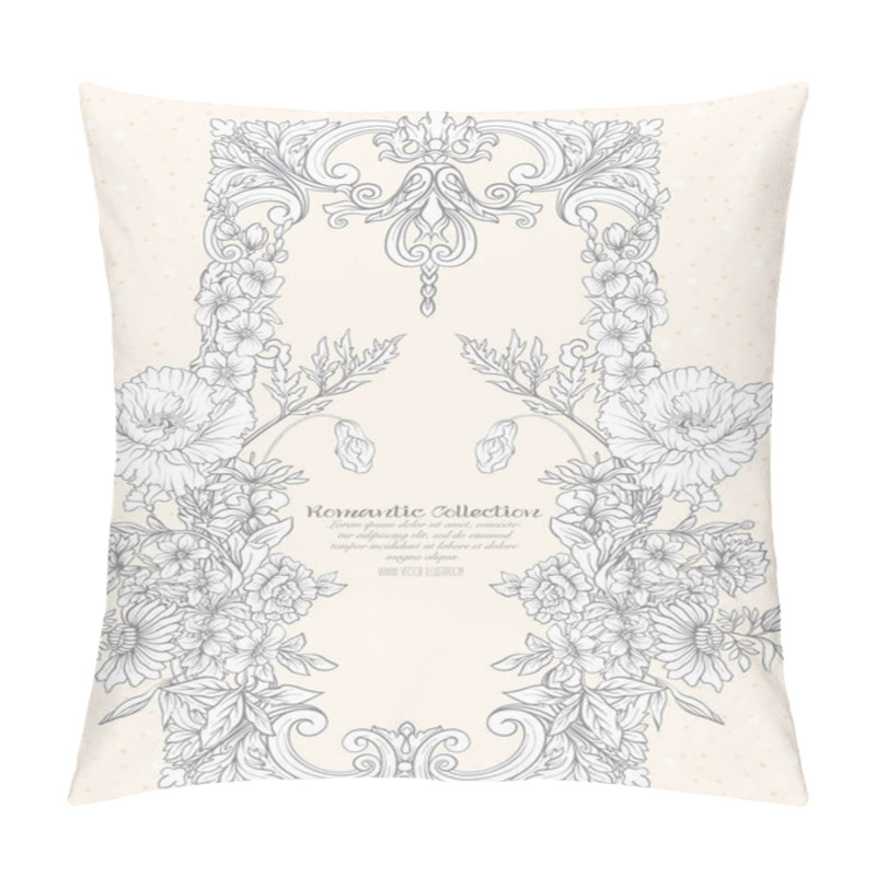 Personality  Summer Flowers: Poppy, Daffodil, Anemone, Violet, In Botanical S Pillow Covers