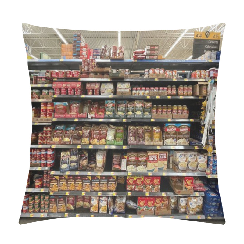 Personality  Grovetown, Ga USA 05 13 22: Walmart Interior Bag Mashed Potatoes And Canned Goods Pillow Covers