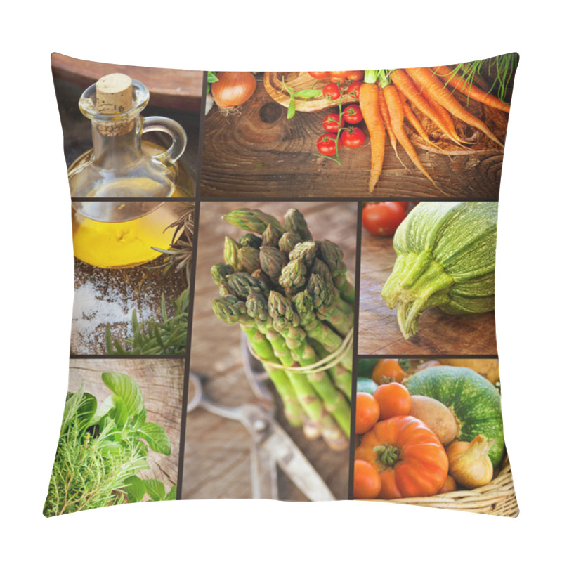 Personality  Fresh Vegetables Collage Pillow Covers