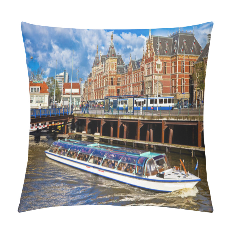 Personality  Beautiful Amsterdam - Canals In Downtown Pillow Covers