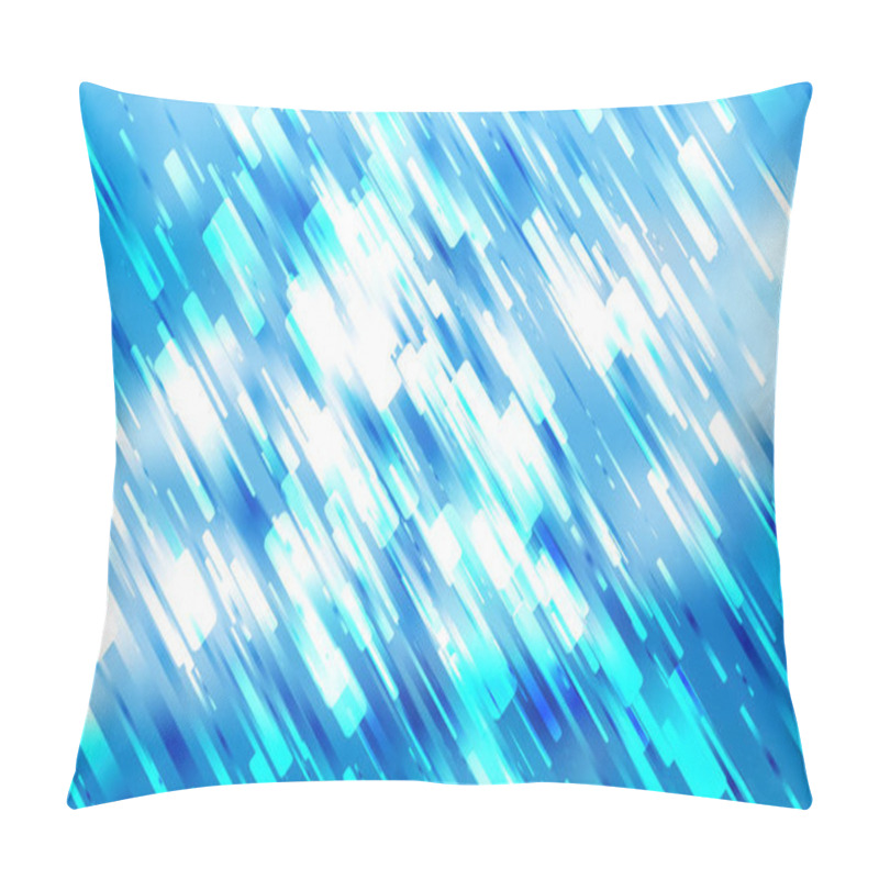 Personality  Blue And White Diagonal Random Lines Background Design Pillow Covers