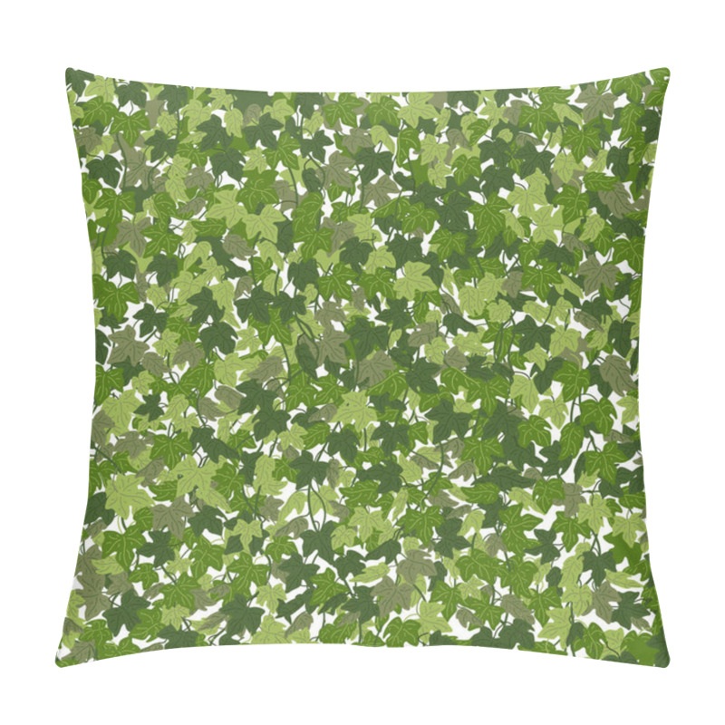 Personality  Ivy Background, Green Creeper Vines Curtain. Vector Illustration In Flat Cartoon Style. Pillow Covers