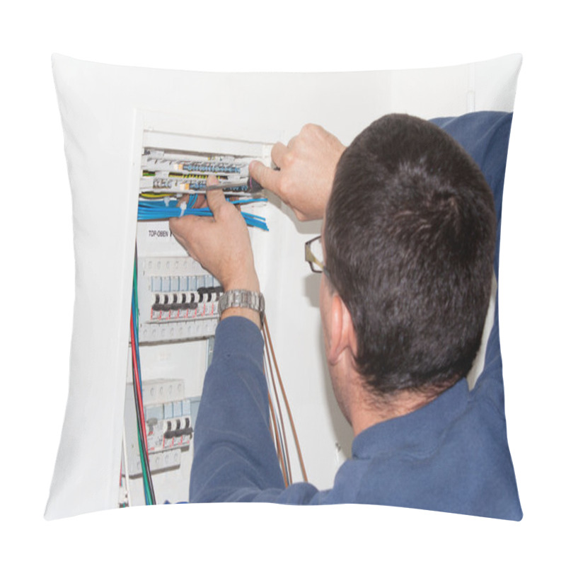 Personality  Electrician Working On The Involvement Pillow Covers