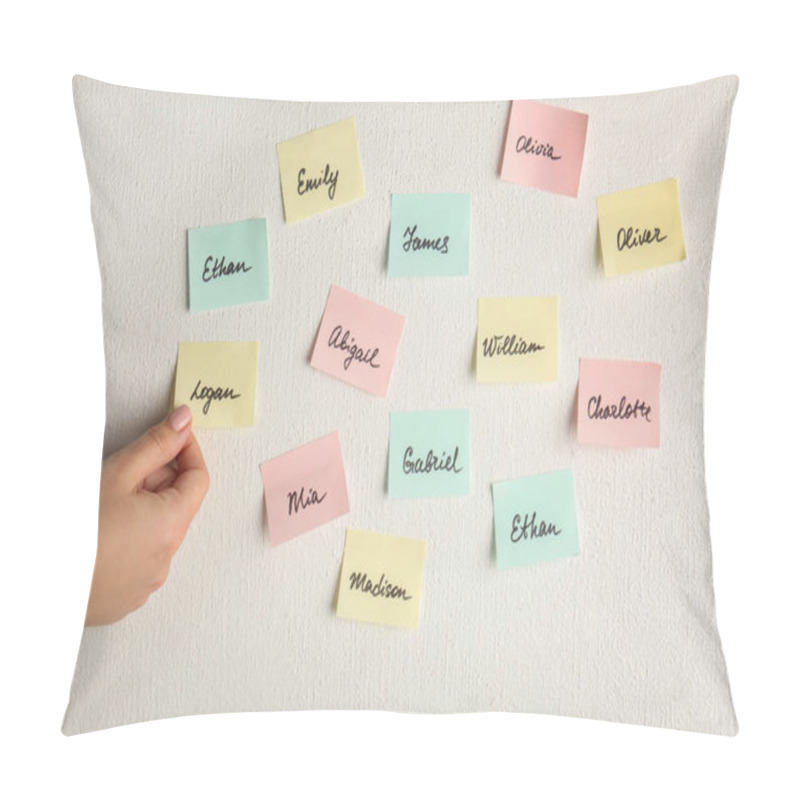 Personality  Paper Stickers With Different Names  Pillow Covers