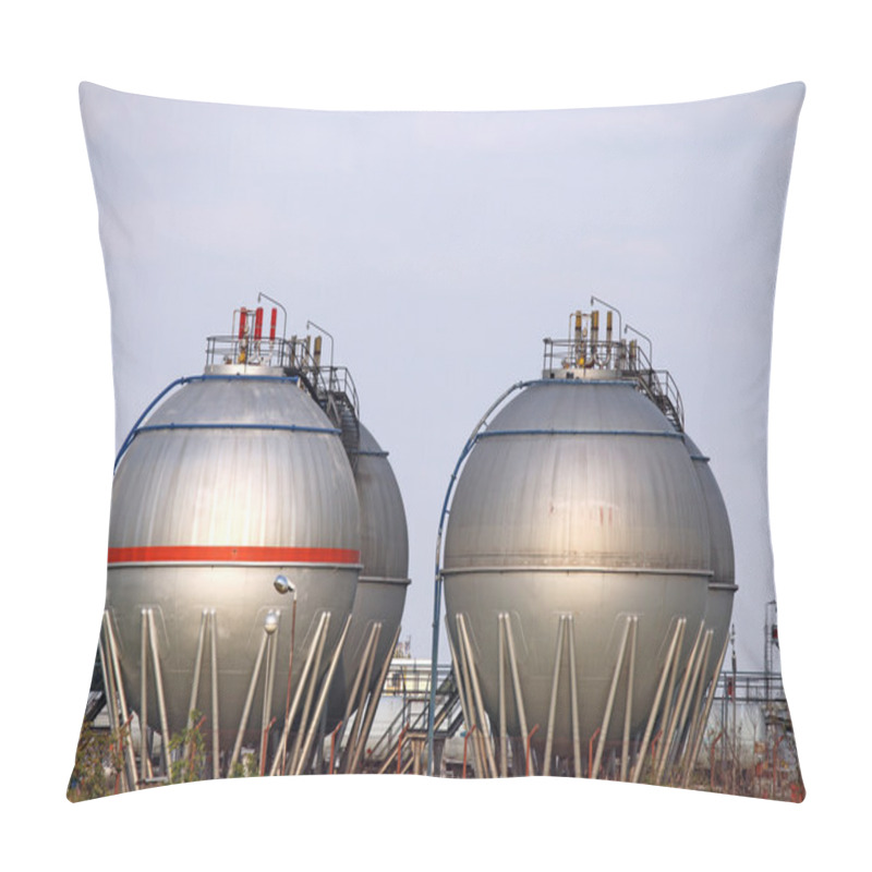 Personality  Oil Tanks On Field Industry Zone Pillow Covers