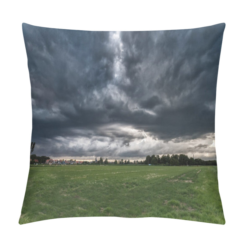 Personality  Stormy Weather With Dramatic Sky Pillow Covers