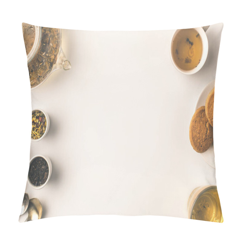 Personality  Herbal Tea With Cookies Pillow Covers