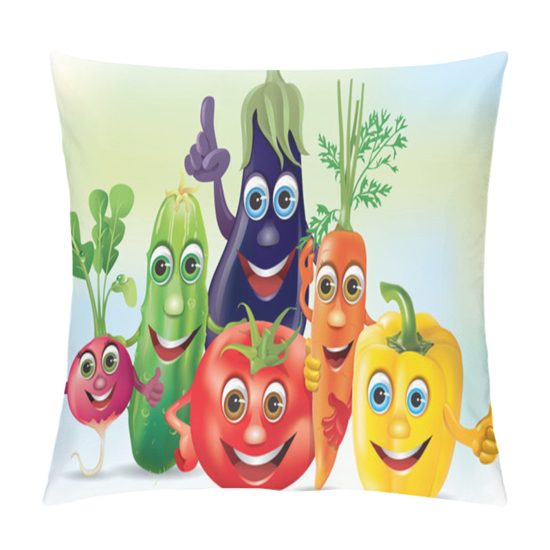 Personality  Cartoon Company Vegetables Pillow Covers