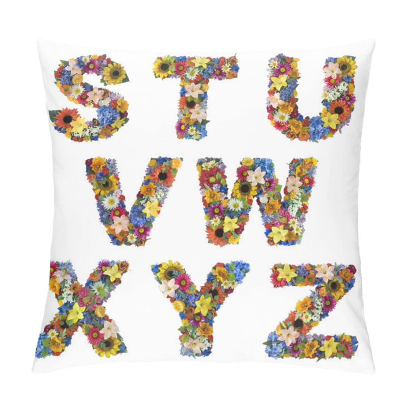 Personality  Flower Alphabet Pillow Covers