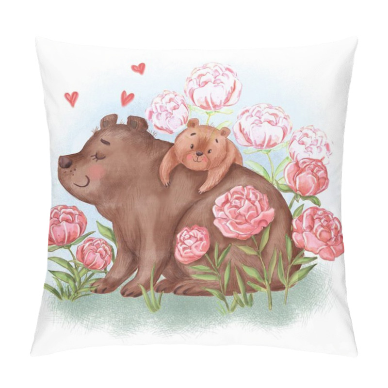 Personality  Pretty Lady With Pet  Pillow Covers