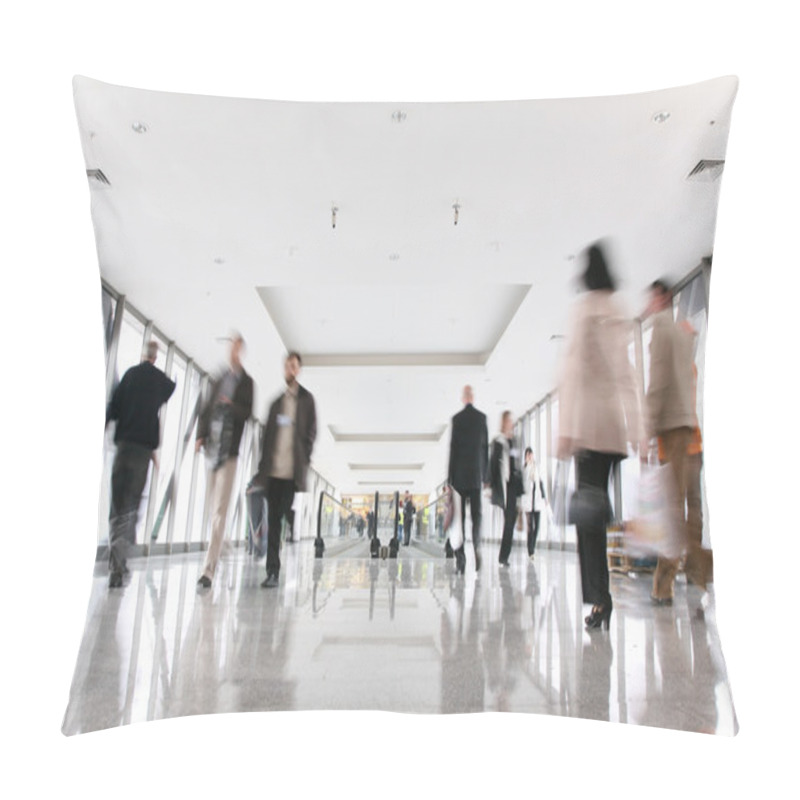 Personality  Moving Croud And Escalator Pillow Covers