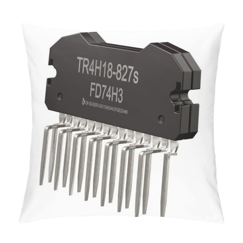 Personality  Integrated Circuit Of Digital Computer Parts. Logic Electronic Micro Chip. Pillow Covers