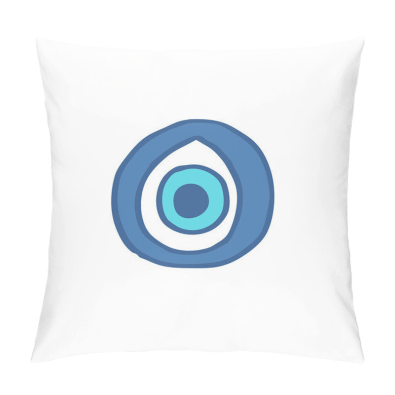 Personality  Fatima Eye Doodle Icon Pillow Covers