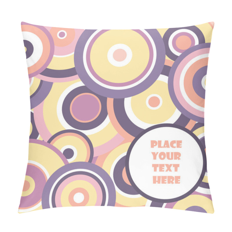 Personality  Abstract Background With Circles Pillow Covers