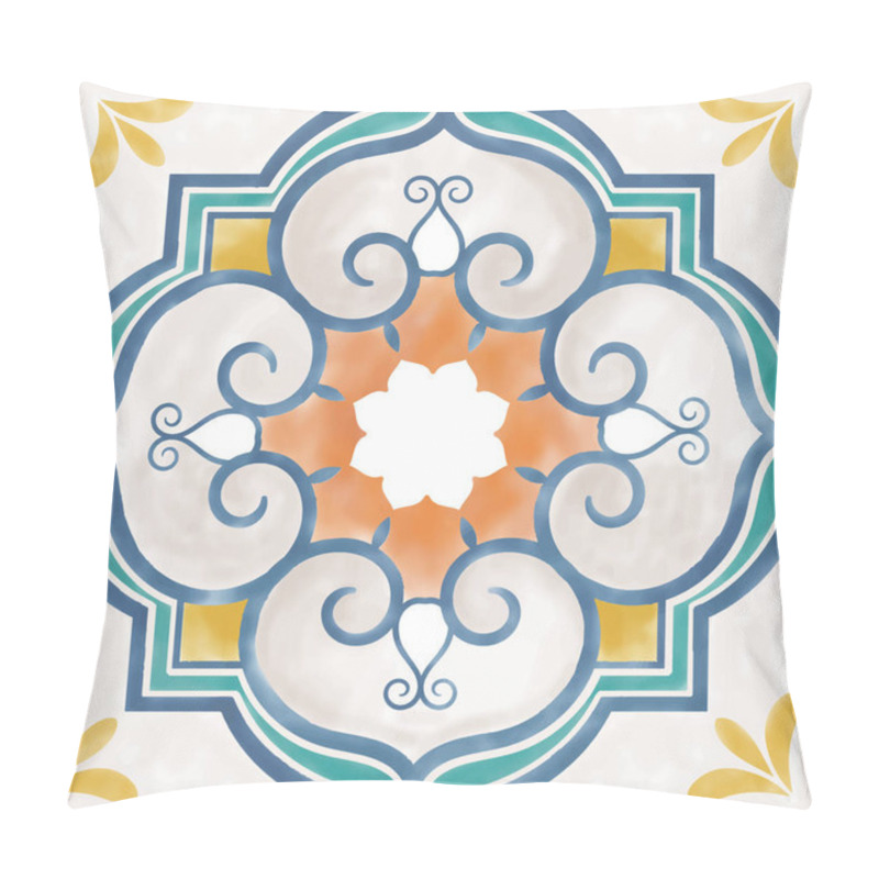 Personality  Illustration Of Tiles Textured Pattern Pillow Covers