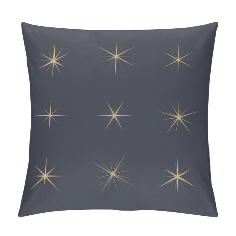 Personality  Set. Sparkles Stars Pillow Covers