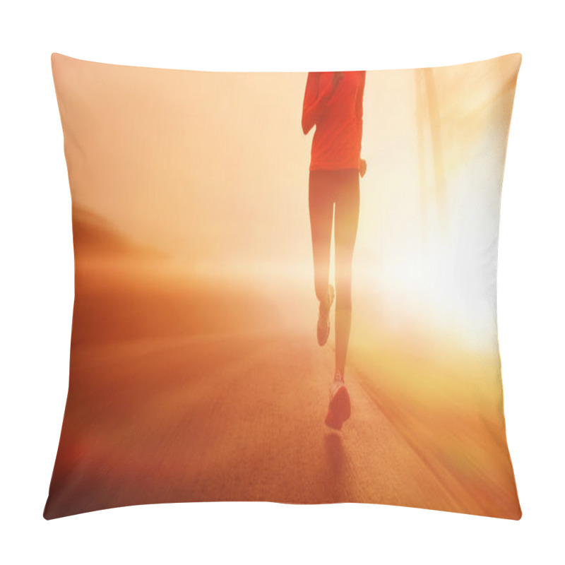 Personality  Motion Blur Athlete Running Pillow Covers