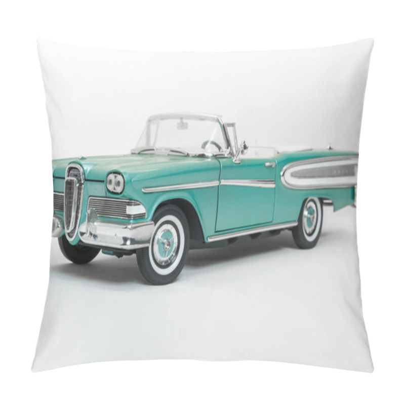 Personality  Model Of An Old Convertible Car Originally Manufactured In The Year 1958. Pillow Covers