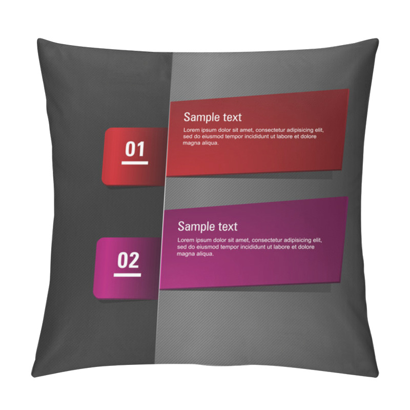 Personality  Set Of Two Banners Pillow Covers