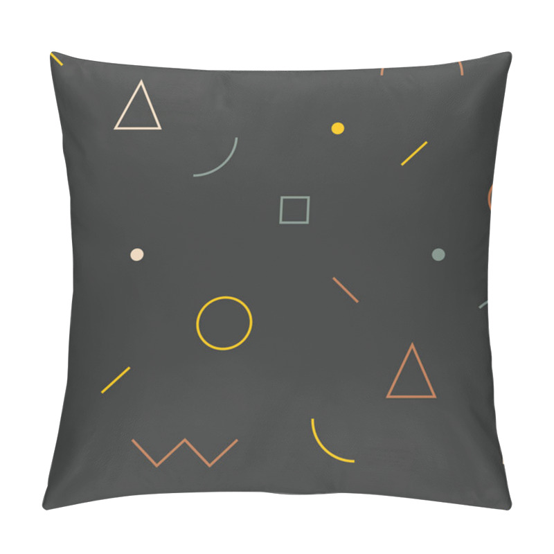 Personality  Simple Abstract Pattern With Geometrical Shapes Pillow Covers