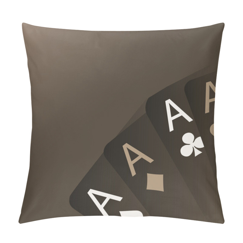 Personality  Four Aces Playing Cards Pillow Covers