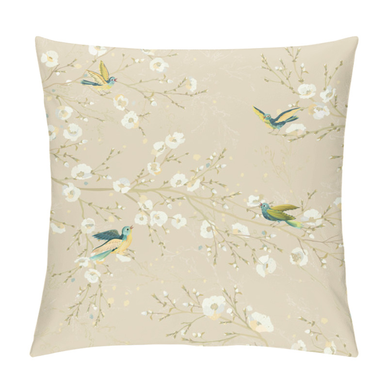 Personality  Birds In The Garden Pillow Covers