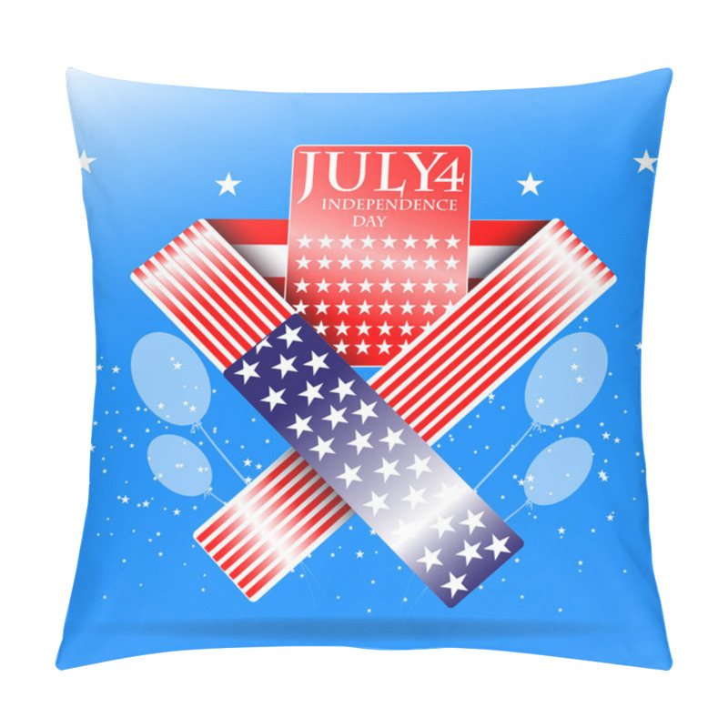 Personality  USA Independence Day Illustration Pillow Covers