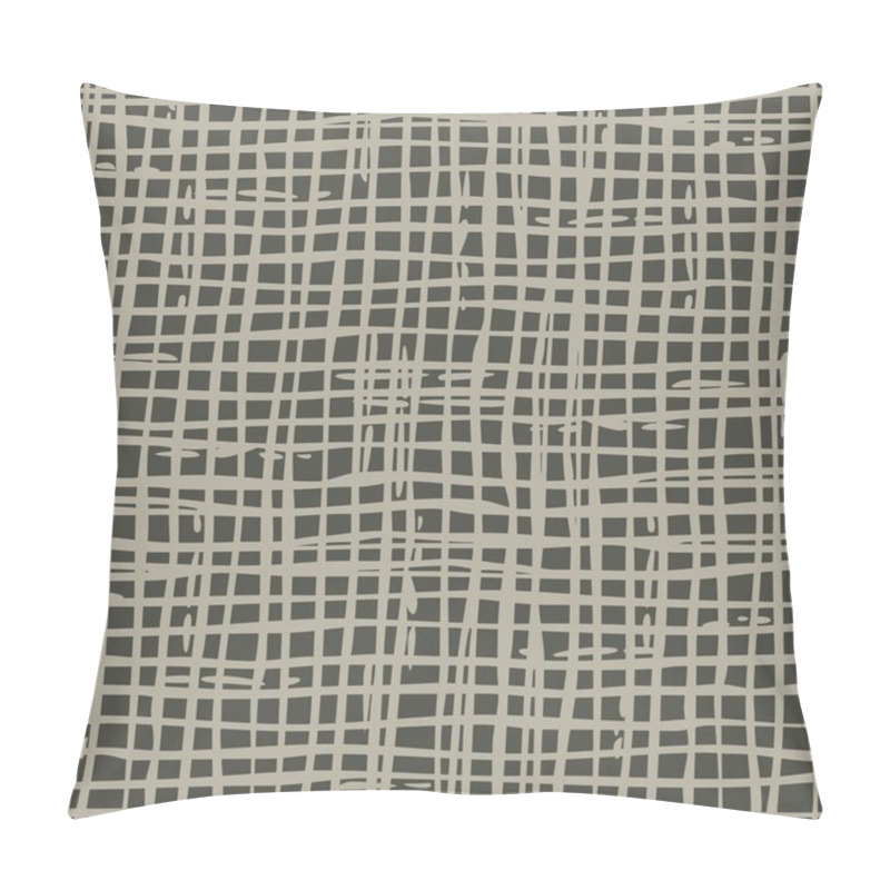 Personality  Dark Irregular Grid Pattern Pillow Covers