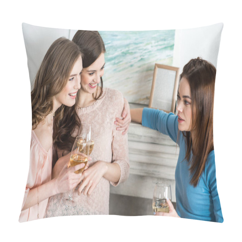 Personality  Women Drinking Wine  Pillow Covers