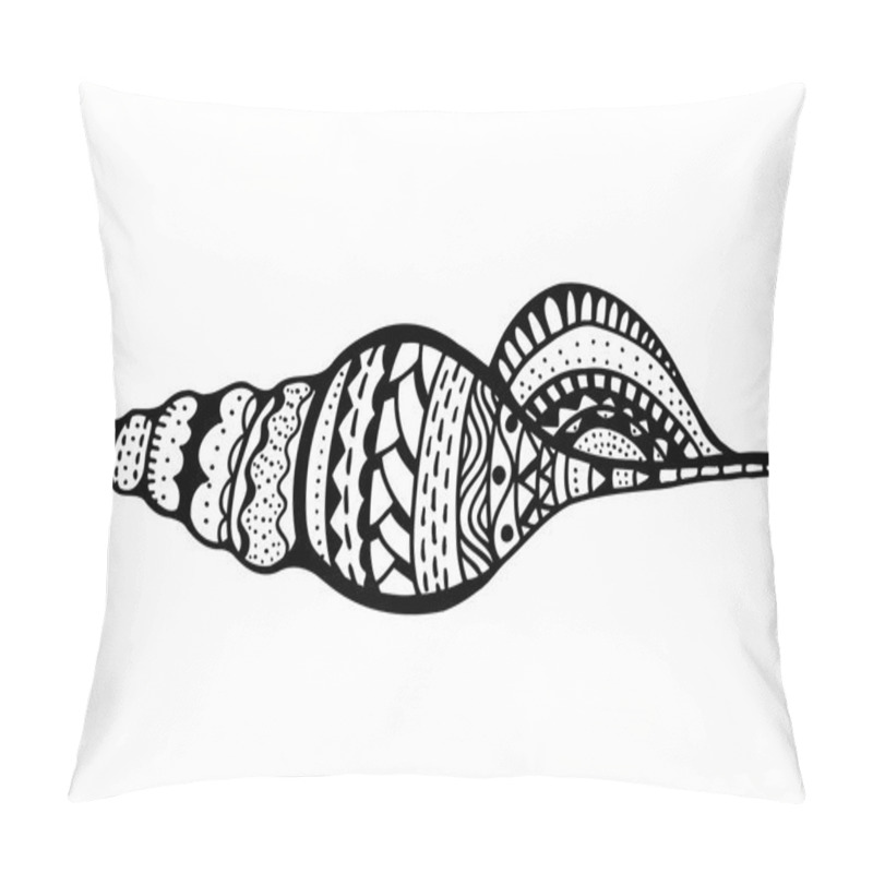 Personality  Zentangle Stylized Shell Pillow Covers