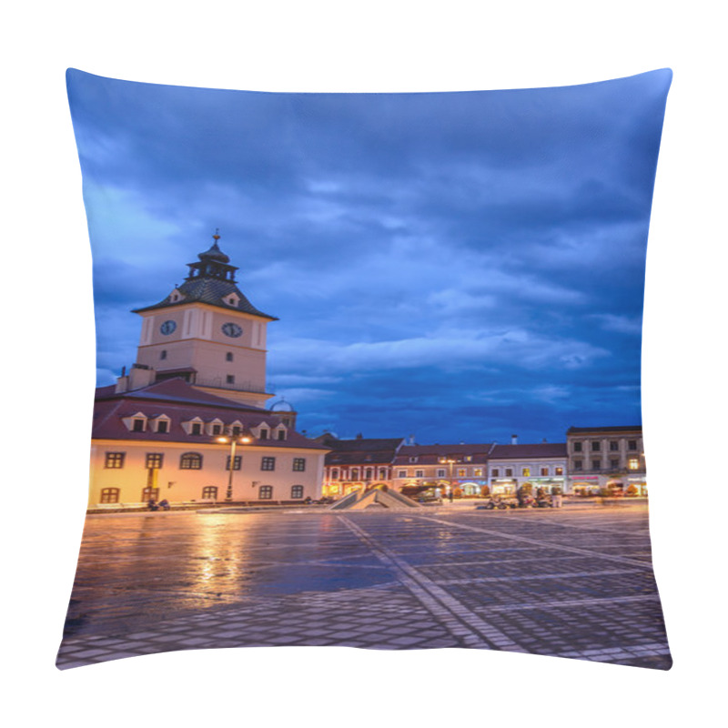 Personality  Brasov, Romania - February 23: The Council Square On February 23 Pillow Covers