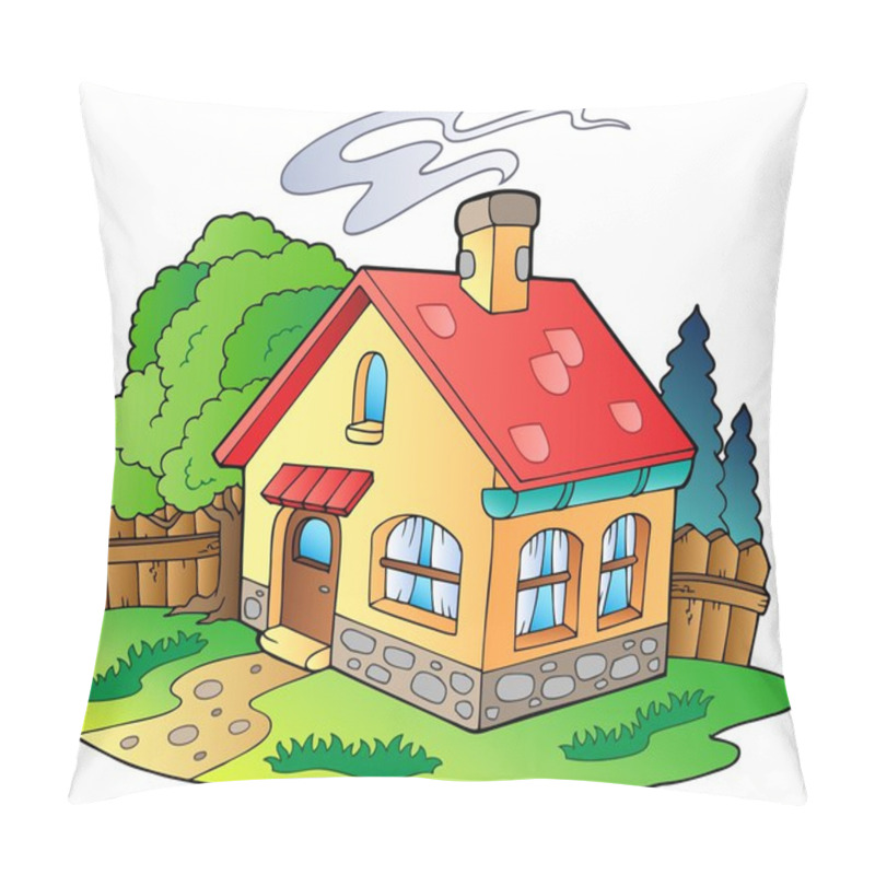 Personality  Small Family House Pillow Covers