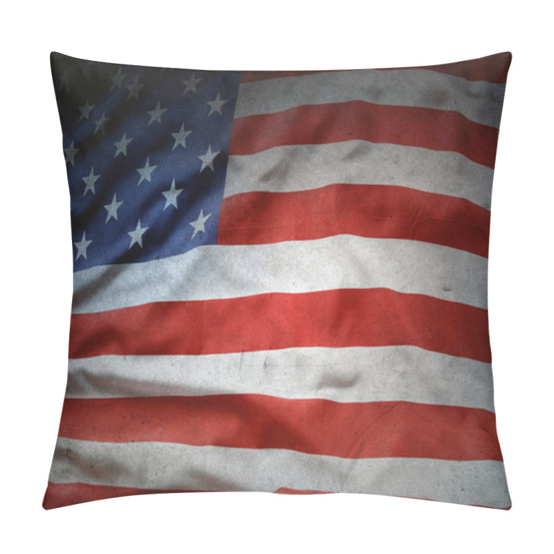 Personality  Grunge American Flag Pillow Covers