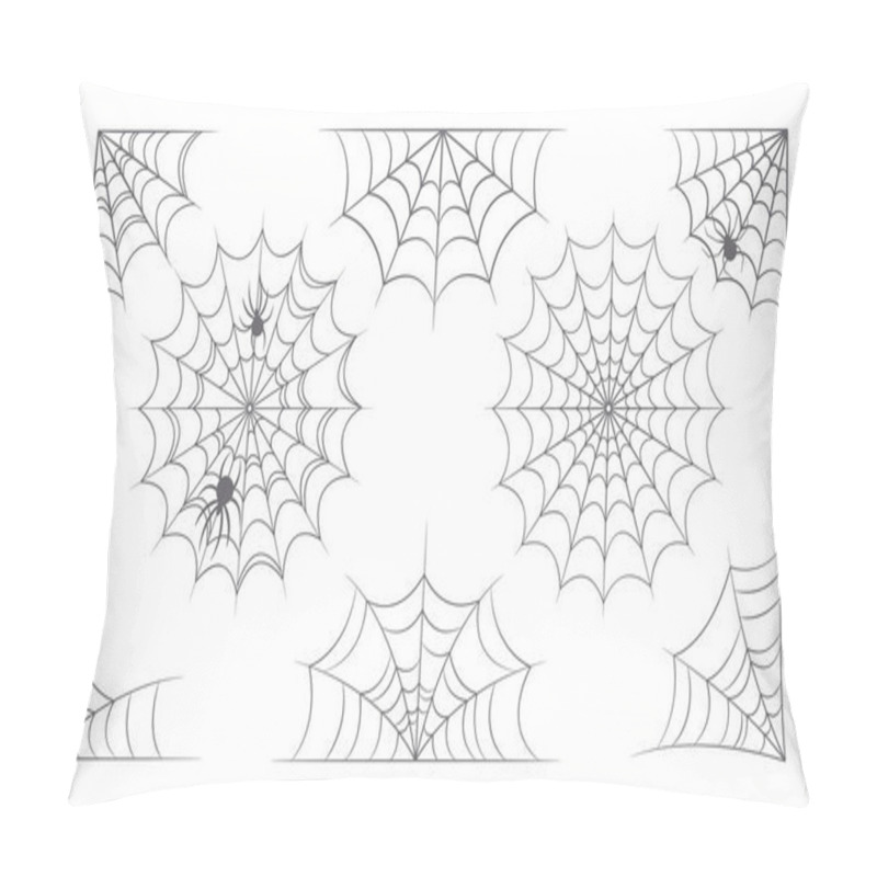 Personality  Halloween Web, Spiderweb And Cobweb Set. Isolated Scary Elements For Greeting Cards Decoration, Insects Trap, Spider Net Pillow Covers