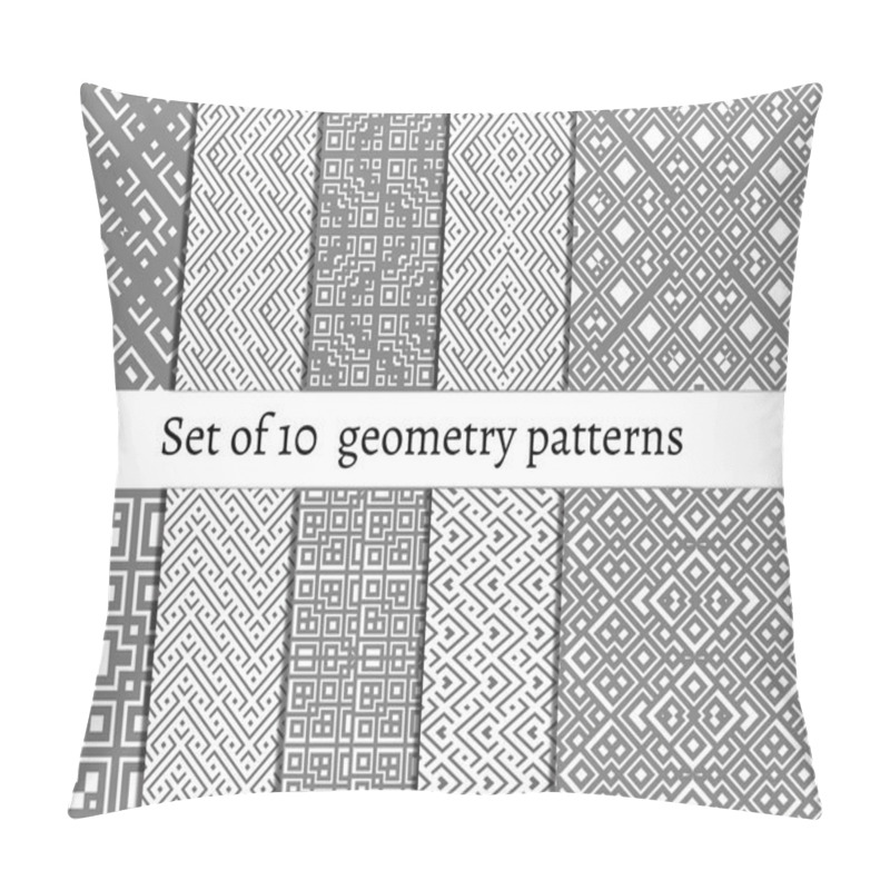 Personality  Set Of Ornamental Patterns For Backgrounds And Textures Pillow Covers