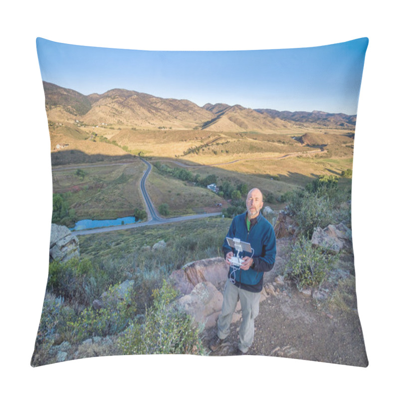 Personality  Drone Operator At Foothills Pillow Covers