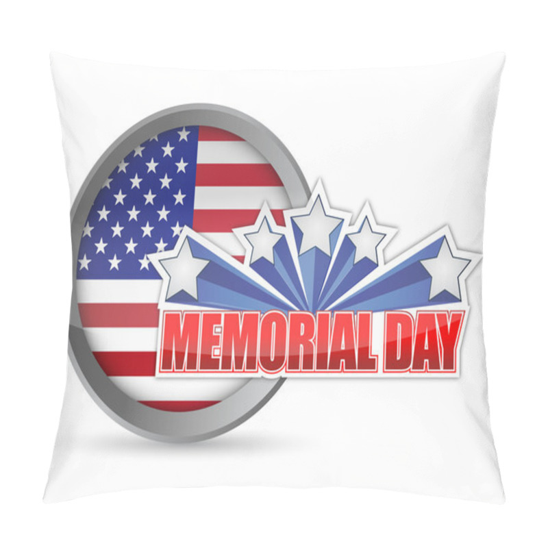 Personality  Memorial Day Red White And Blue Seal Pillow Covers