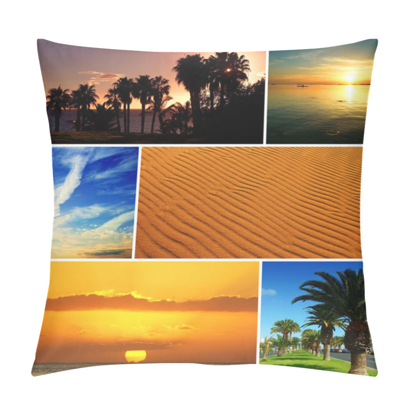 Personality  Summer Travel Collage Pillow Covers