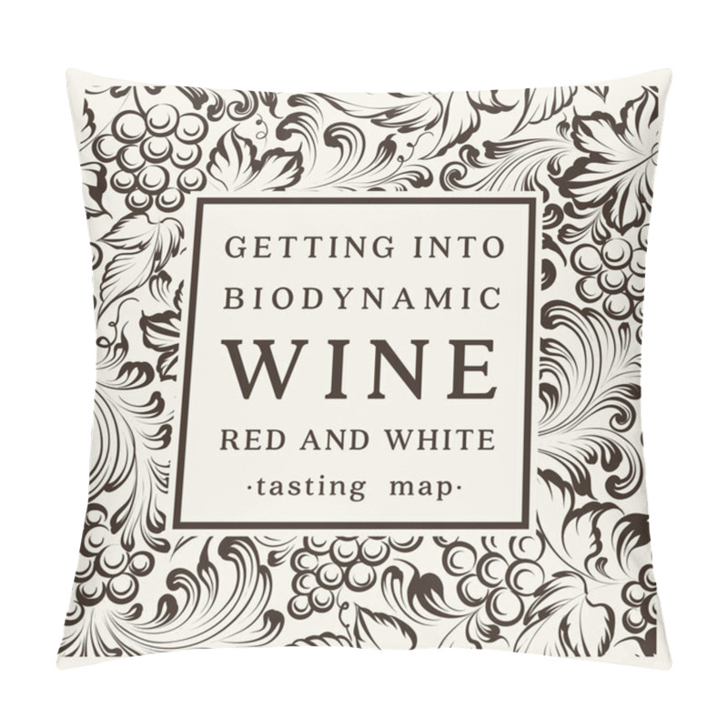 Personality  Label For A Bottle Of Wine. Pillow Covers