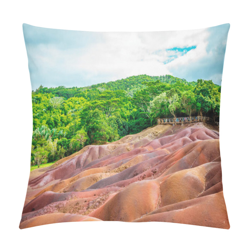 Personality  Seven Coloured Earth On Mauritius. Pillow Covers