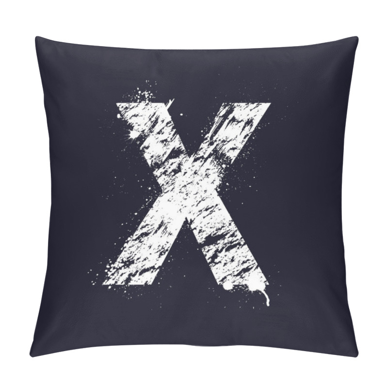 Personality  Grunge Letter X Pillow Covers