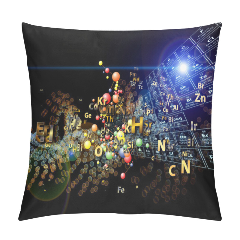 Personality  Magic Of Chemical Elements Pillow Covers