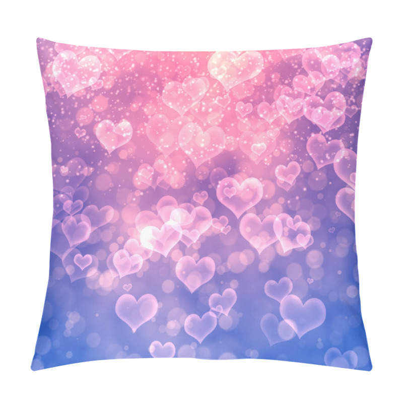 Personality  Abstract Heart From Bokeh Background Pillow Covers