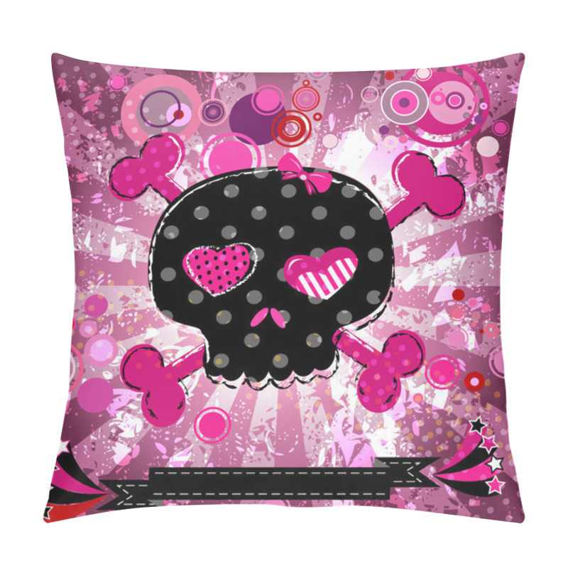 Personality  Cute Skull Pillow Covers